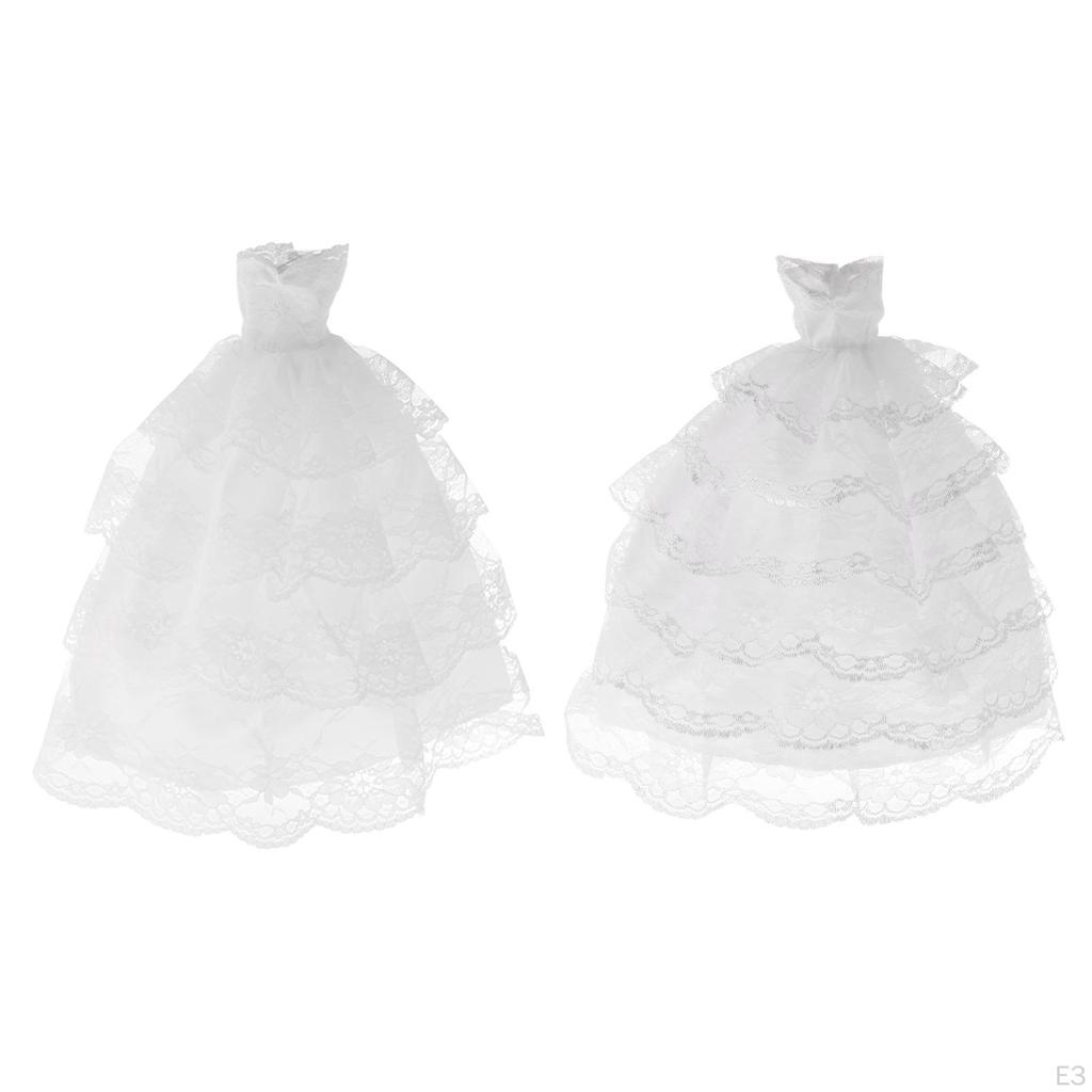 Свадебная кукольная фигурка Элегантный комплект платьев для домашнего декора