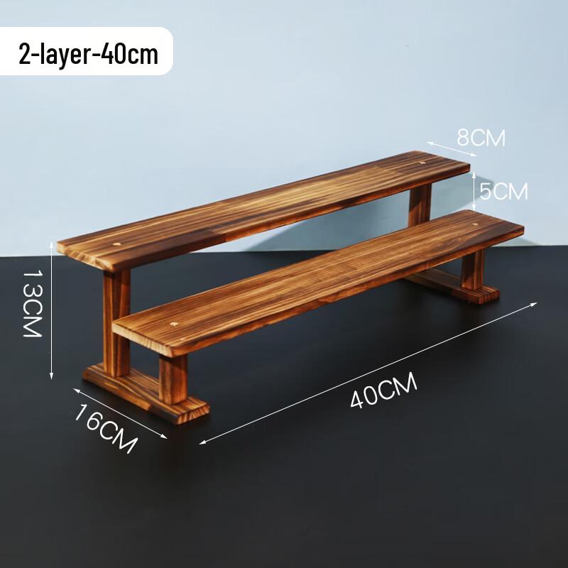 Solid Wood Multi-Tier Plant Display Shelf