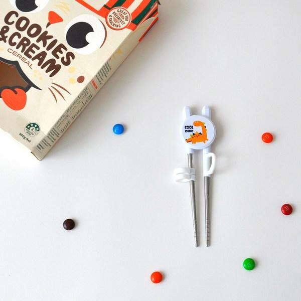 Cool Dino Level 1 Correction Chopsticks, White, 1 Piece