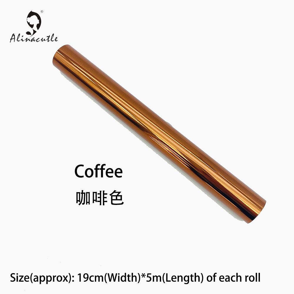 5M(длина)X19CM(Ширина) Фольгированная пленка с реактивным тонером, упаковка из ПВХ-трубки, можно использовать с ламинатором, бумажная голографическая переводная фольга