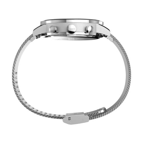 TIMEX Midtown Chrono Men's Watch, TW2W43400, Green Dial, Stainless Steel, Mineral Glass, Quartz Movement, Silver