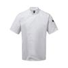 Unisex Adults Chefs Zip-Close Short Sleeve Jacket