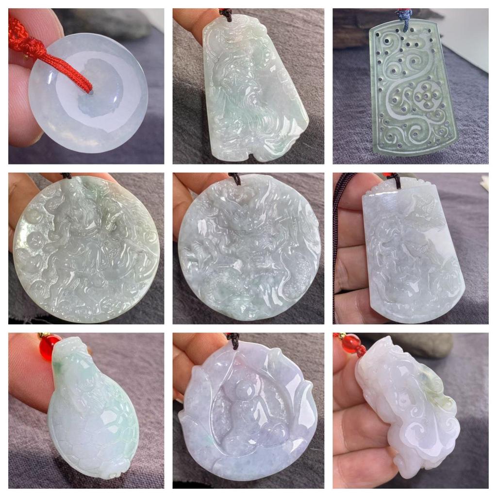 Burma A-Grade Natural Jade Leaf Pi Xiu Pendant