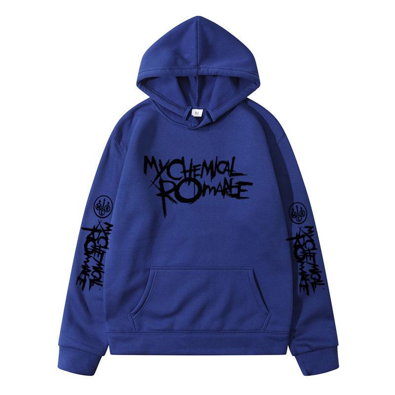 My Chemical Romance Mcr Группа Принт Повседневный Свитшот Мужской И Женский Одинакового Высокого Качества Модный Свободный Худи Оверсайз