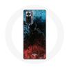 Case for Xiaomi Redmi Note 10 Pro Abstract Texture Background Red Black Blue