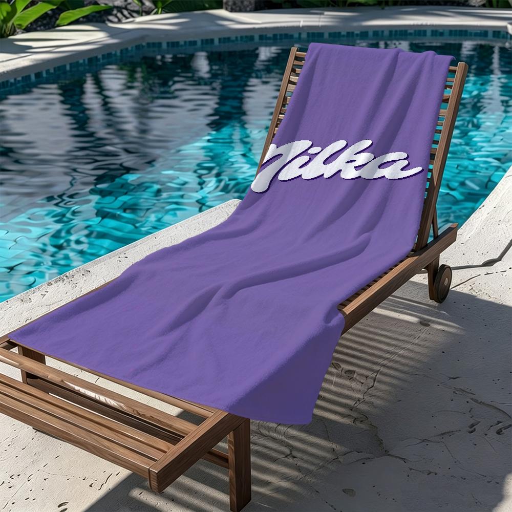 Funny M-milka Towel Large Quick-Drying Microfiber soft Beach Towel for Travel Fitness Sauna Bathing Camping