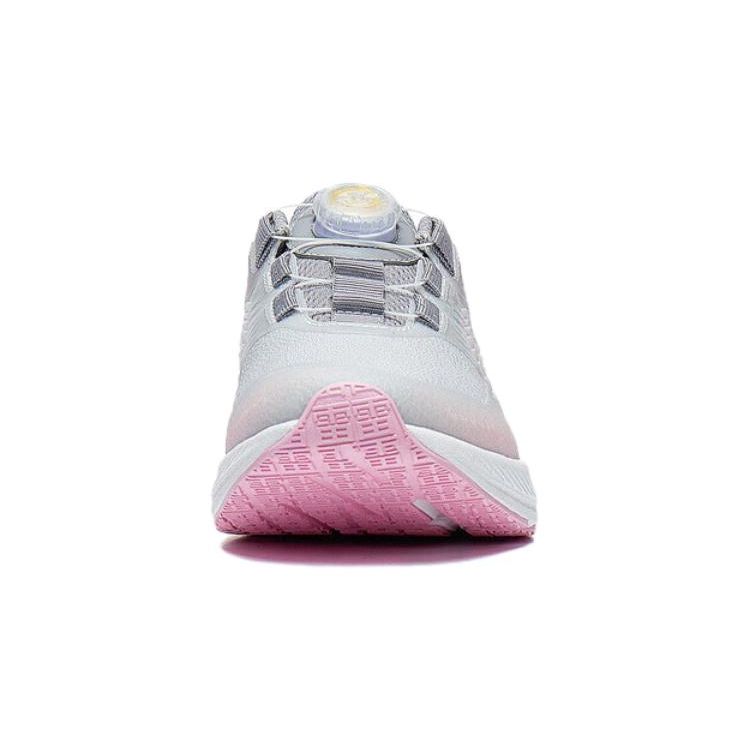 Li Ning удобные универсальные нескользящие износостойкие детские кроссовки детские кроссовки антарктическо-серые персиково-цветочно-розовые YKFT072-8