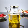 500/700/900ml Clear Glass Oil Bottle with Scale and Handle Heat-resistant Soy Vinegar Sauce Environmental Protection Container