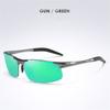 Polarized Sunglasses Mens Classic Day Night Outdoor Sports Night Vision Driving Discoloration Sun Glasses UV400 Luxury Aluminum Frame Eyewear