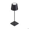 Lampe de table rechargeable noir 3W 3000K IP44