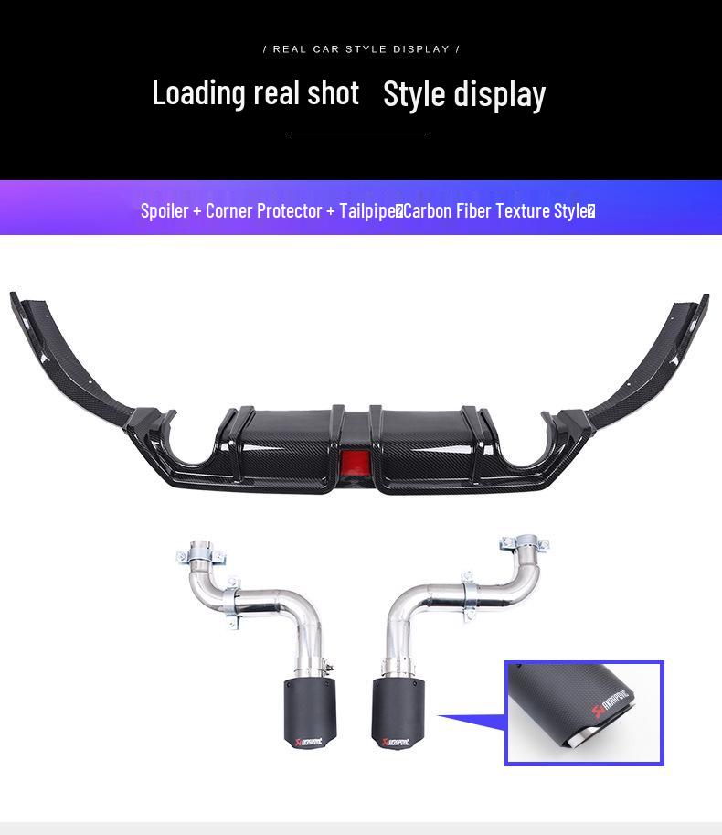 Комплект заднего спойлера-губы для Civic 10-го поколения со светодиодами