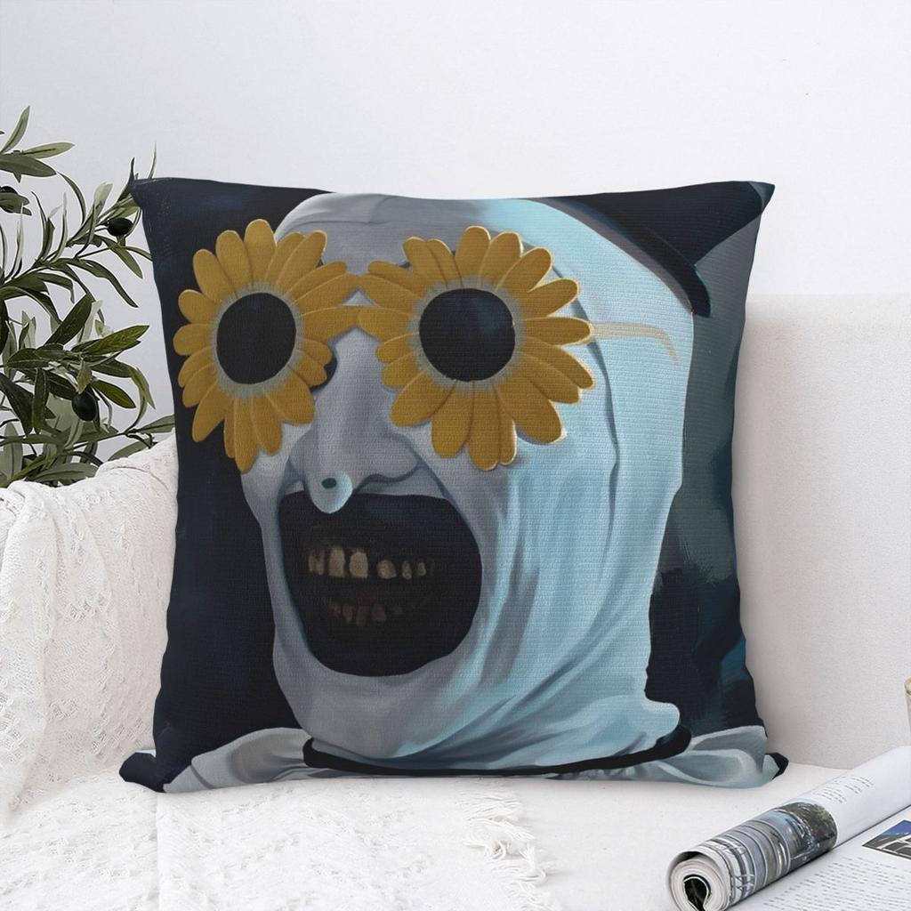 Film Funny T-Terrifier Horror 2 Pillow Case Kawaii Pillow Cover Soft Cushion Cover Pillowcases For Office Car Home Decorative