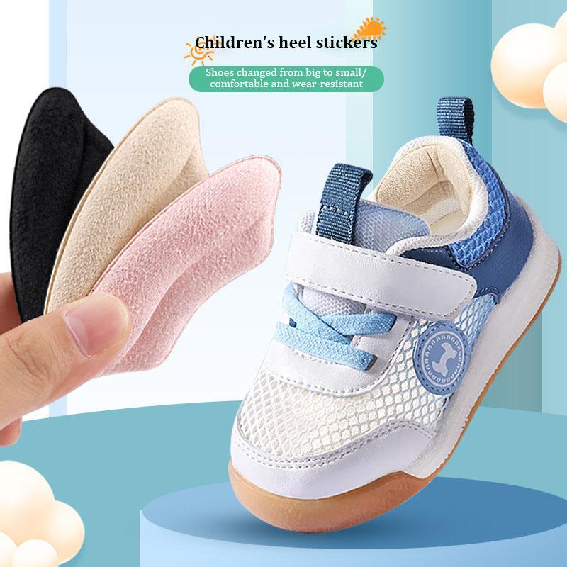 1 Pair Children Heel Stickers Protector Baby Shoes Anti-drop Heel Pad Anti-grinding Soft Adjustment Shoe Size Half Pads Inserts