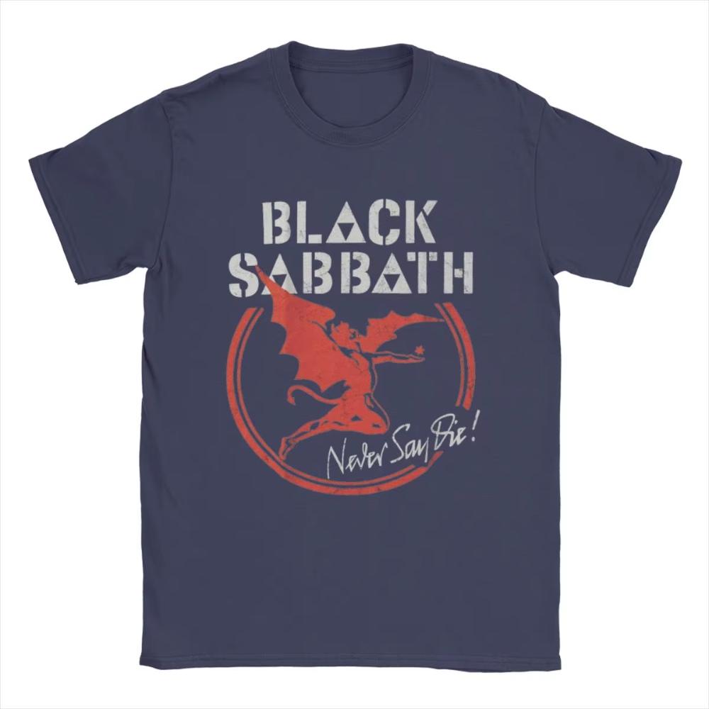 Men's Women Printed T-Shirts Black Cool Sabbaths Novelty Cotton Tee Shirt Short Sleeve Male T Shirts Round Collar Tops Gift Idea