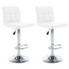 VidaXL Set of 2 Bar Stools, Pub Chair, Bistro Seat, Furniture for Dining Room Kitchen Living Room Home Interior, 323633