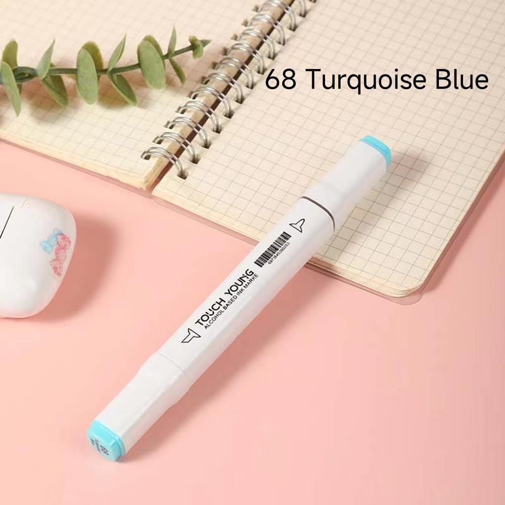 6th Gen Double Tip White Square Barrel Oil-Based Marker for Drawing & Hand-Painting