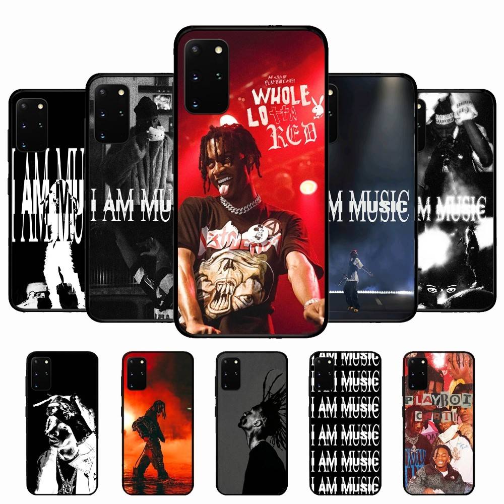 Чехол для телефона P-playboi Carti I AM MUSIC для Samsung S 24 fe 25 Ultra plus 20 lite 21 30 22 23 24 22 Ultra 5G Fundas