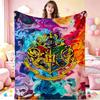 Harry Potter Magical World Printed Flannel Blanket Soft Warm Fleece Blanket For Living Room Office Nap Home Decor Great Holiday Gift