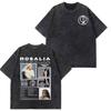 Singer Rosala LUX Musical Notes Graphic Tees Unisex Women Fashion Tshirt  Loose Casual Aesthetics Washed Tshirts Streetwear