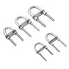 Yacht Boat Hardware 304 Stainless Steel Bow Stern Eye Screw Pads Rope Rigging Screw with Nut