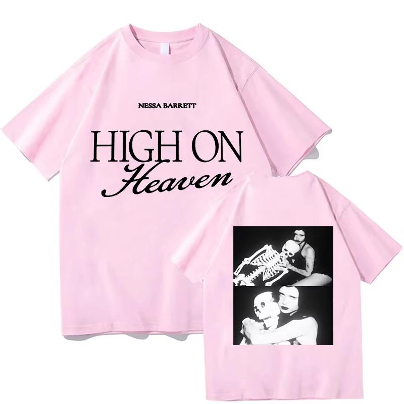 2026 New Edition Isa Barrett "Above Heaven" High-Quality Comfortable Casual Printed Men's T-Shirt