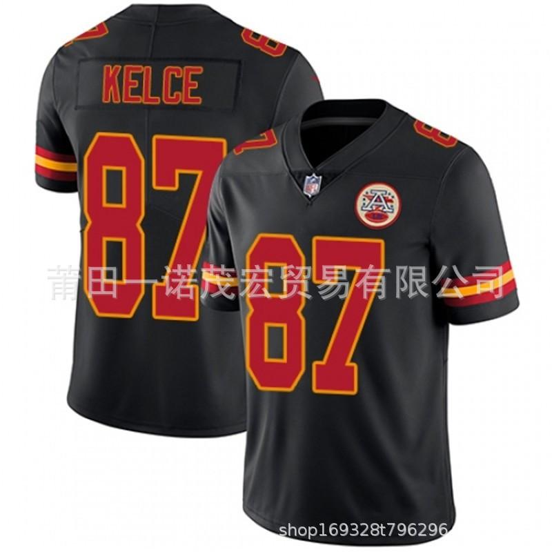 Kansas City Chiefs Football Jersey 15 MAHOMES 87 KELCE Embroidered Rugby Men