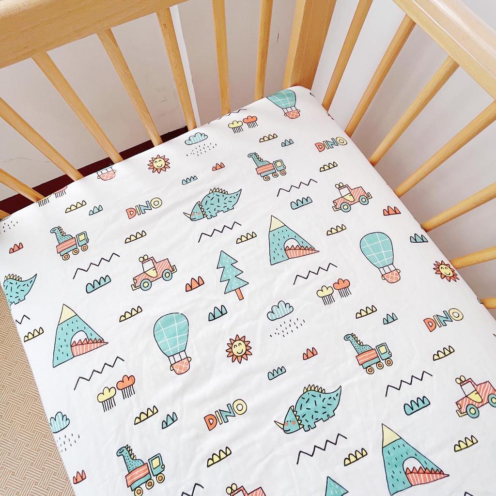 Новорожденный Хлопковая Марля Простыня на Резинку для Детской Кроватки - Чехол для Детского Матраса