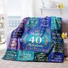 Happy Birthday Customize Your Name Home Blanketss Birthday Wishes Heart Butterfly Comfortable Soft Lightweight All Season Multipurpose Blanket For