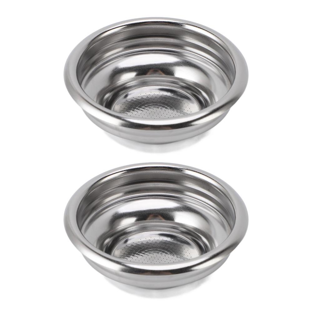 Stainless Steel Coffee Portafilter Basket Single Wall Coffee Powder Filter For Extraction