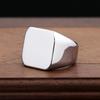 Fashion Polished Stainless Steel Rings For Men Women Classic Simple Square Finger Ring Wedding Party Jewelry Gifts Dropshipping
