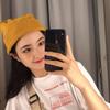 Hat women's winter wool hat trendy cotton hat versatile cold hat warm confinement knitted hat autumn and winter
