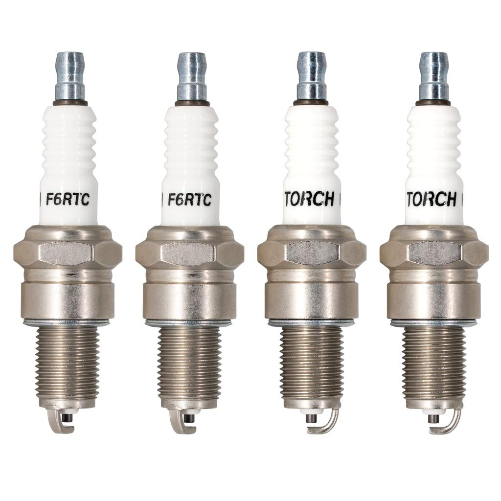 4 шт. TORCH F6RTC сменные для свечей зажигания NGK BPR6ES, BOSCH WR6DC/WR7DC CHAMPION RN9YC RN10YC W20EPR-U MTD 951-10292/751-10292,