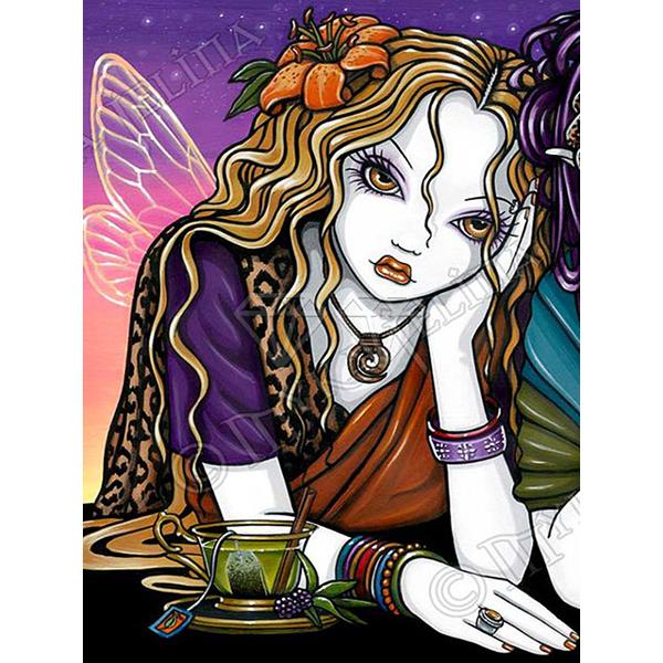 5D DIY Алмазная картина Набор Миллениал Девушка Искусство Алмазная вышивка Стразы Украшения для дома