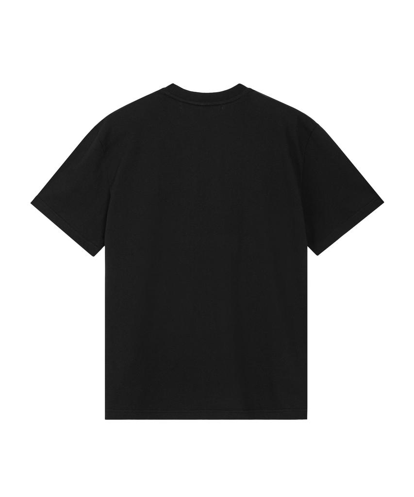 REST&RECREATION Oversized Wave Logo T-Shirt - Black