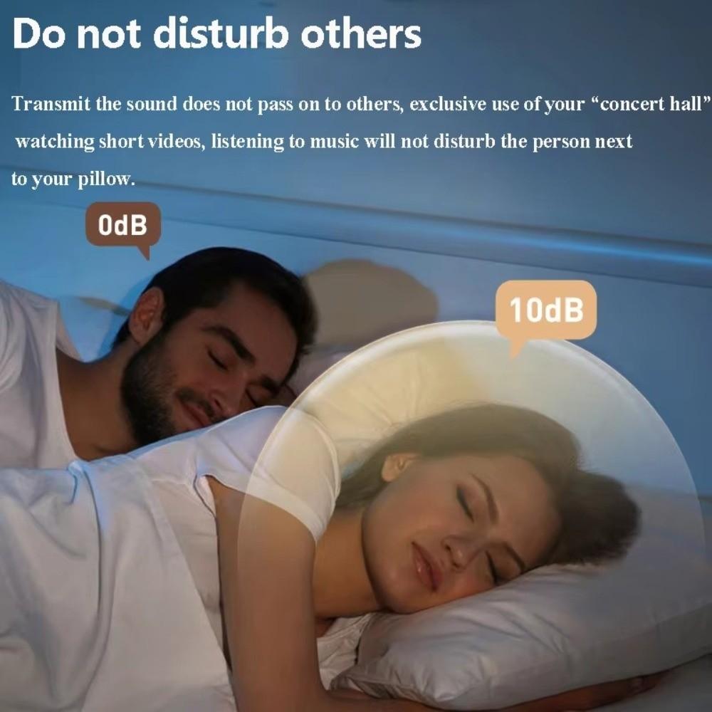 Rechargeable Under Pillow Speaker LED Display Sleep Speaker Bone Conduction Speaker  Light Sleepers