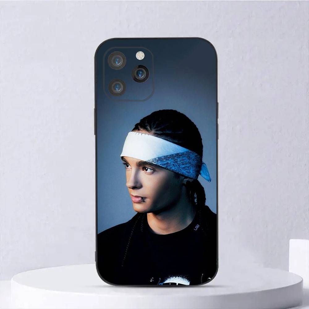 Чехол для телефона Tom K-Kaulitz для iPhone 16,15,14,13,12,11,Plus,Pro Max,XS,X,E,SE,Mini Мягкий силиконовый черный чехол