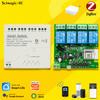 Шлюз Zigbee 3.0 12В 24В AC DC 1/2/4КН Радиочастотный Умный Переключатель WIFI Дистанционное Управление 433 10А Модуль Переключателя Реле Работает с Tuya
