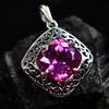 Natural Unique Pink Tourmaline 925 Sterling Silver Pendant 35 Ct CERTIFIED Gems My.pd-01