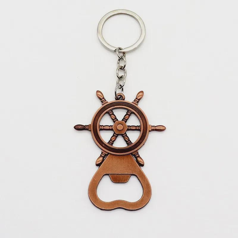 Персонализированный брелок-открывалка для бутылок из сплава руля - автомобильный аксессуар и кулон для рюкзака в подарок