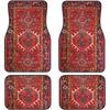 Car Floor Mats Set Of 4, Oriental Turkish Persian Carpet Front And Back Rug Mats Decorative Universal For Cars SUV Trucks Vans