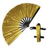 Yousheng Rave Folding Hand Fan Glitter Holographic Handheld Fan Rave Party Dancing Clap Fan for Festival Club Performance
