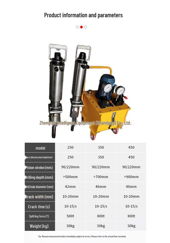 Hydraulic Rock and Concrete Splitter