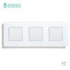 BSEED Настенные выключатели 1/2/3 клавиши, проходные выключатели для лестницы, тип Plus, USB-розетка Type-c, стеклянная панель, стандарт ЕС