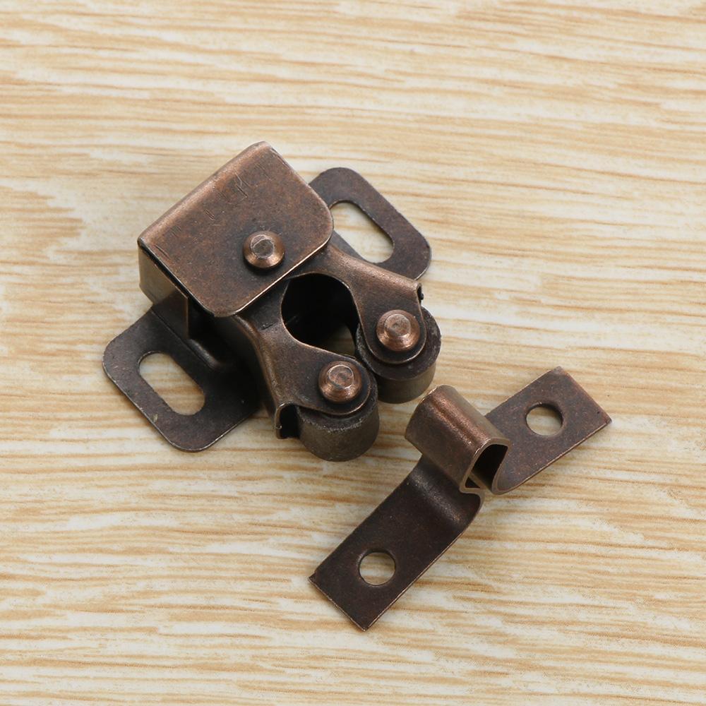 2SET Wardrobe Screws Hardware Magnet Closer Damper Buffer Cabinet Catches Door Stopper