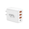 Зарядное устройство USB Type C, 40 Вт, 4 порта, быстрая зарядка 3,0, вилка европейского стандарта, быстрая зарядка для IPhone, Samsung, Xiaomi, адаптер для зарядки мобильного телефона PD