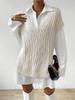 Women's Loose Sleeveless Knitted Sweater Vest - Autumn/Winter 2025 Collection