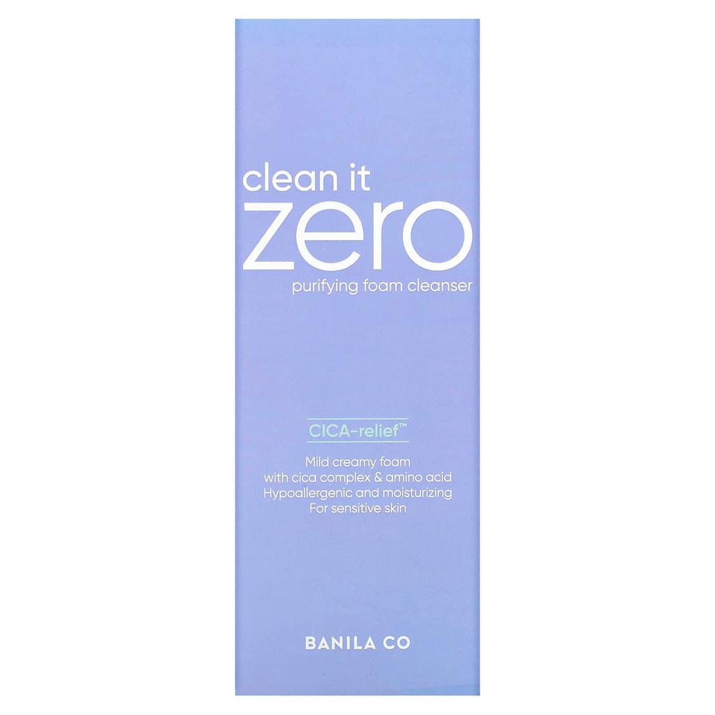 BANILA CO Clean It Zero, Purifying Foam Cleanser, 5.07 Fl Oz (150 Ml)