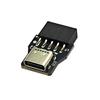 Внутренний разъем USB 2.0 9Pin на Type C 20Pin для передней панели Адаптер для расширения порта USB C для передней панели USB-адаптер для настольного компьютера
