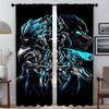 D-Dragon-ballS Оконная штора для комнаты 2 Панельные затемняющие шторы Разделительная тюль для спальни Домашний интерьер Шторы Оттенки Ребенок