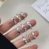 INS Style Adjustable Zircon Love Ring for Women - High-End 2023 Fashion